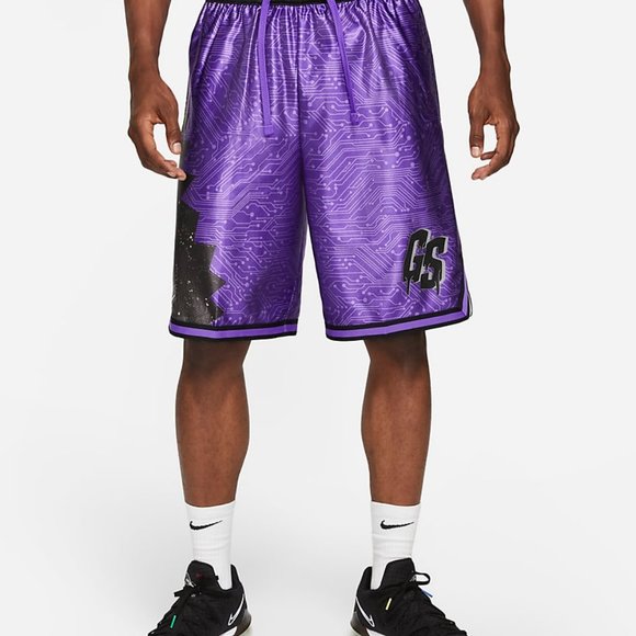 NIKE LEBRON X SPACE JAM GOON SQUAD DRI-FIT BASKETBALL SHORTS Purple DJ3875-560 - Picture 7 of 12